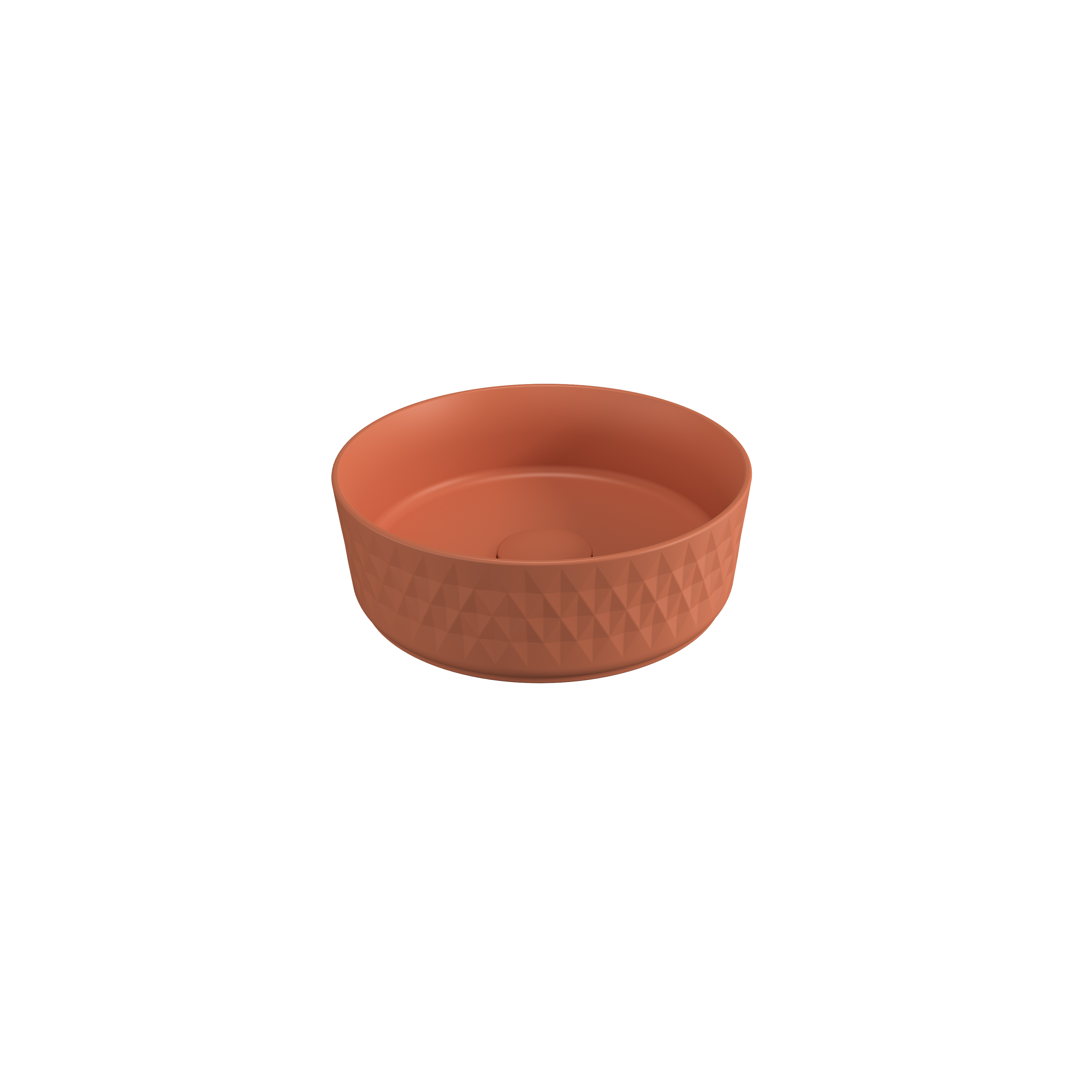 Davanti Tezgah Üstü Lavabo 36 cm Terracotta