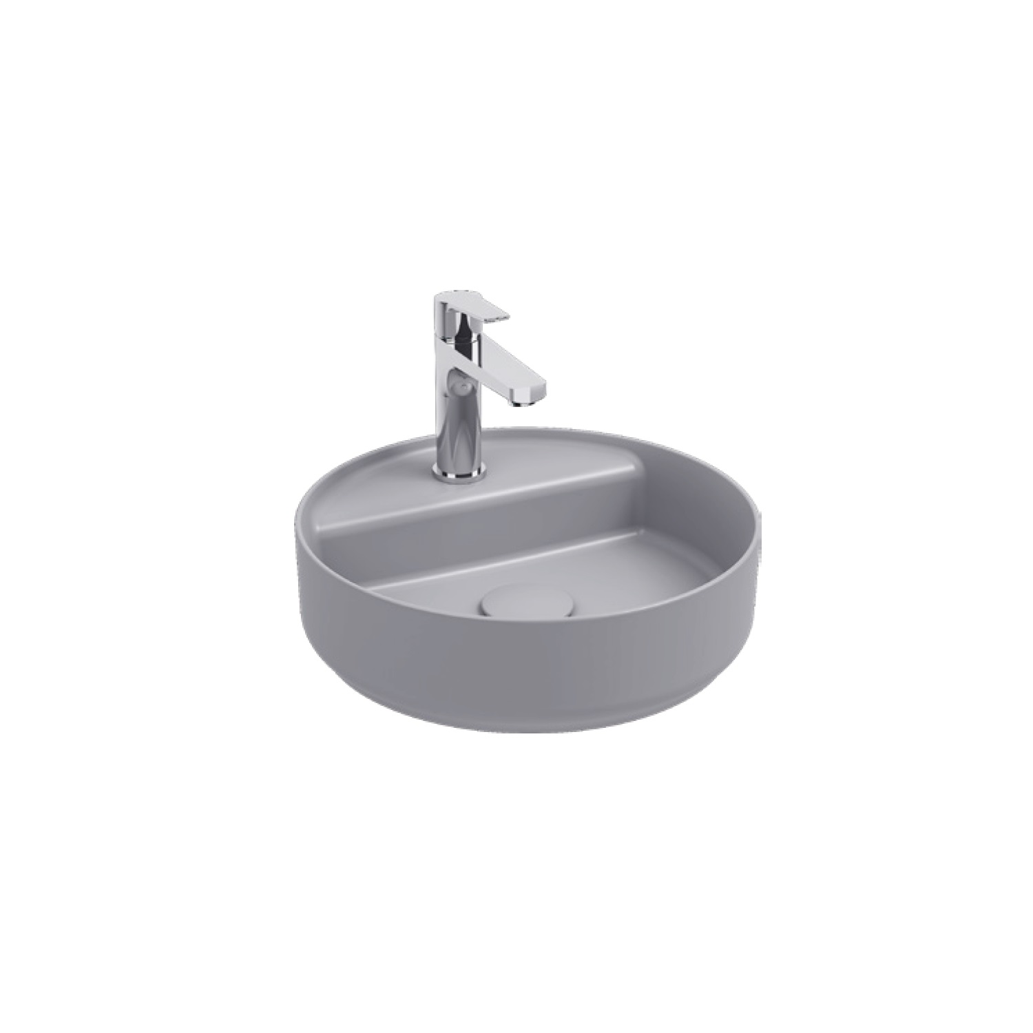Fluido Tezgah Üstü Lavabo 60 cm Terracotta