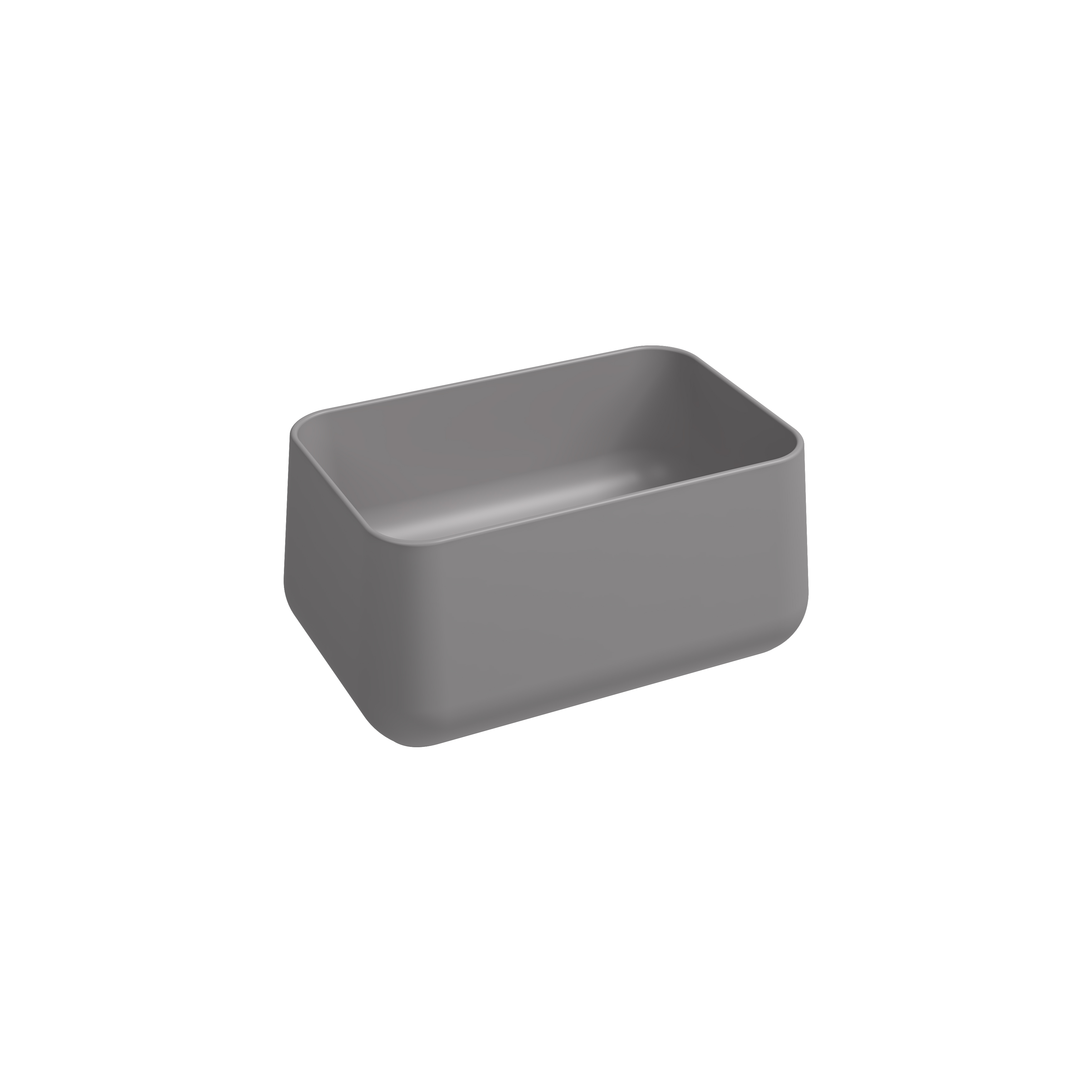 Allegro Tezgah Üstü Monoblok Lavabo 60 cm Taş Gri
