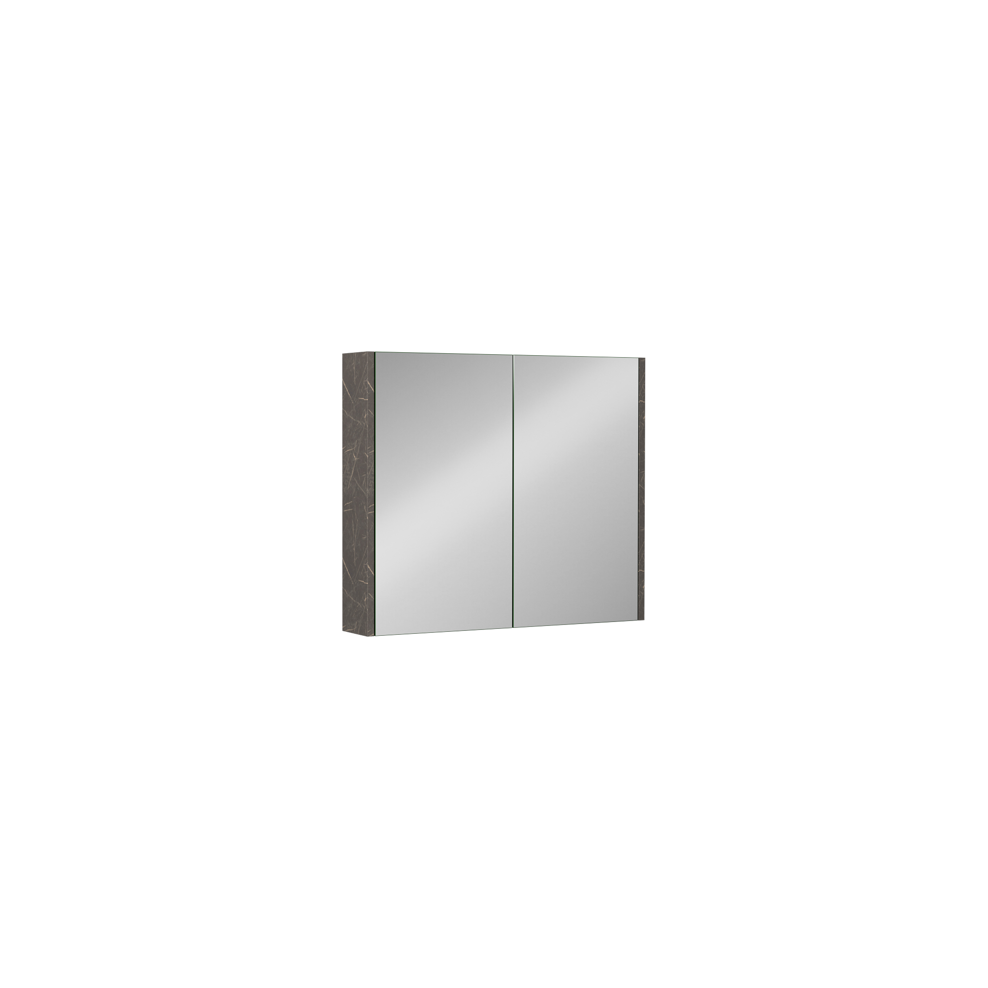 Trio + 80 cm Mirror Cabinet, Latin Marble