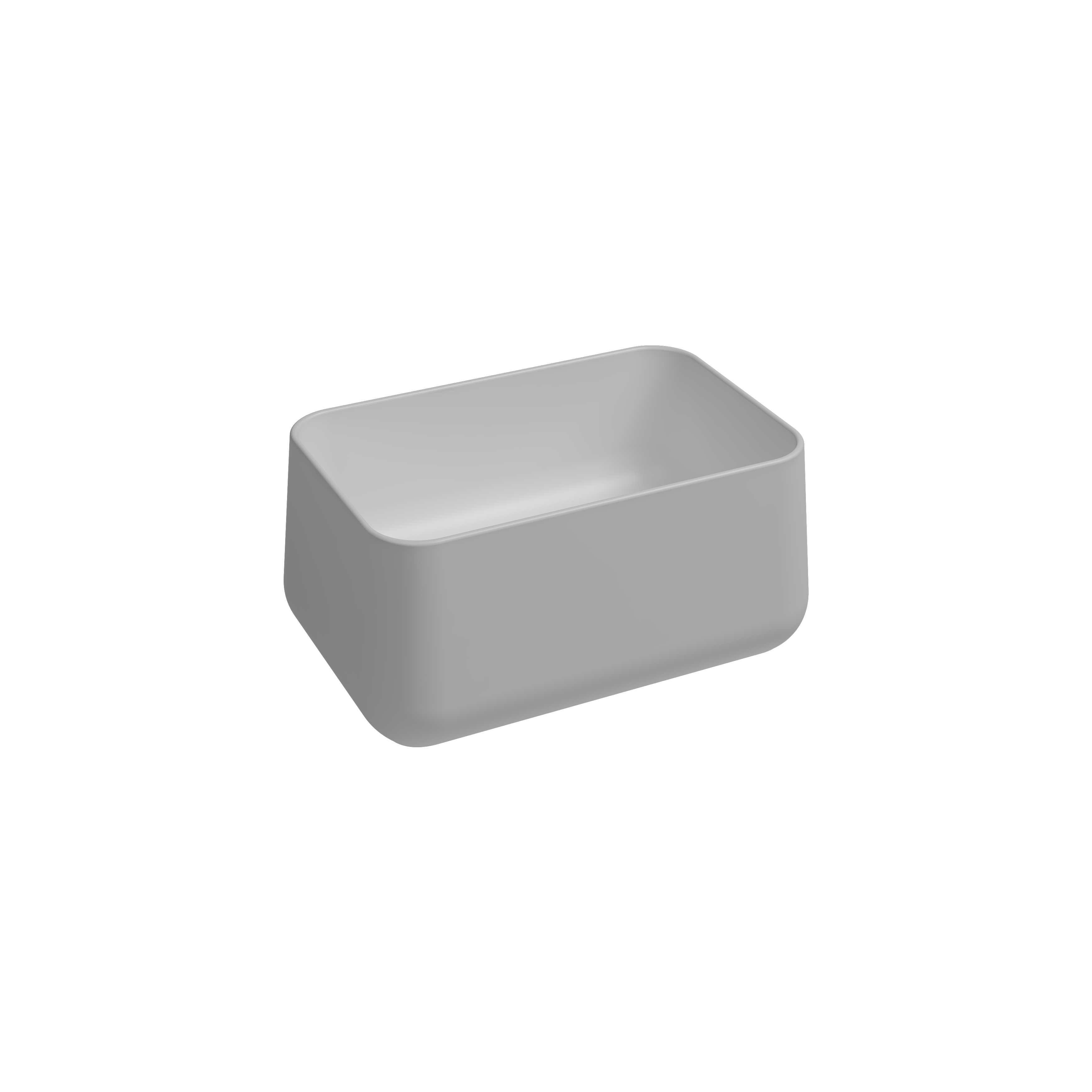 Allegro Tezgah Üstü Monoblok Lavabo 60 cm Mat Beyaz